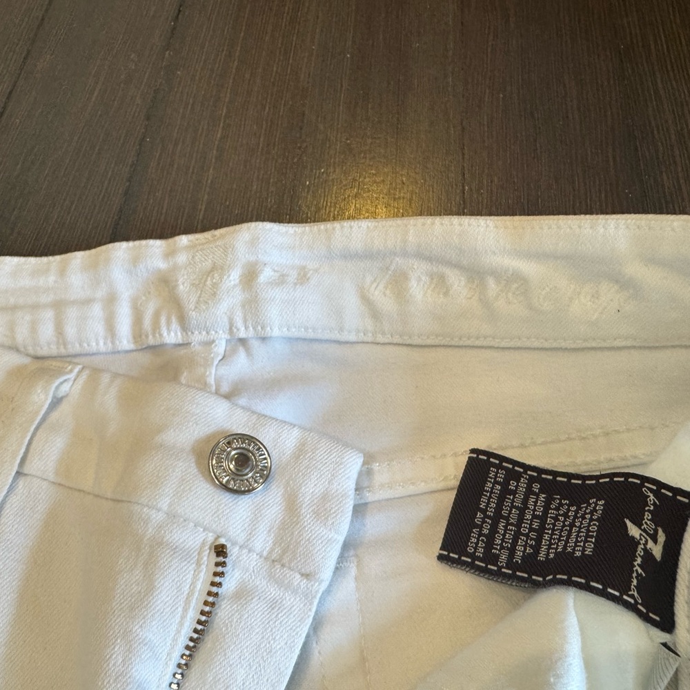 7 for All Mankind, Kimmie Crop size 27 white jeans - Picture 10 of 14